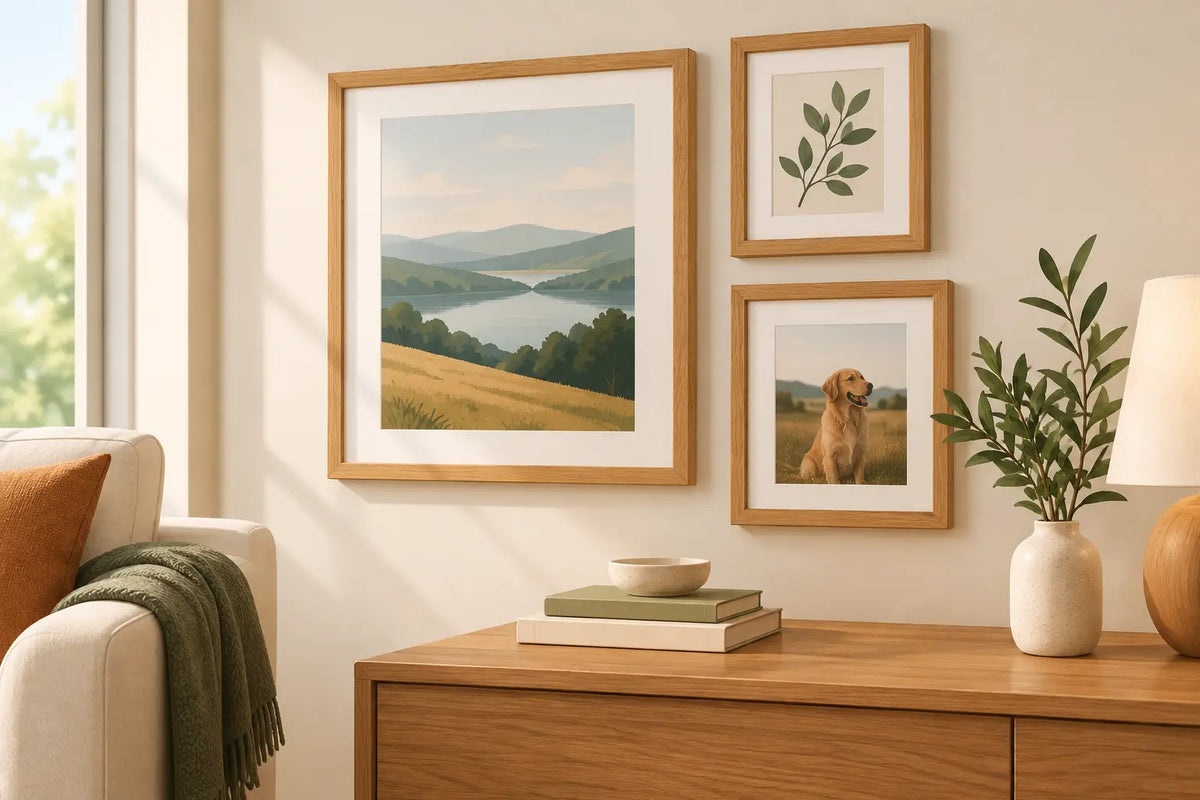 Oak Picture Frames for a Warmer, Personal Home