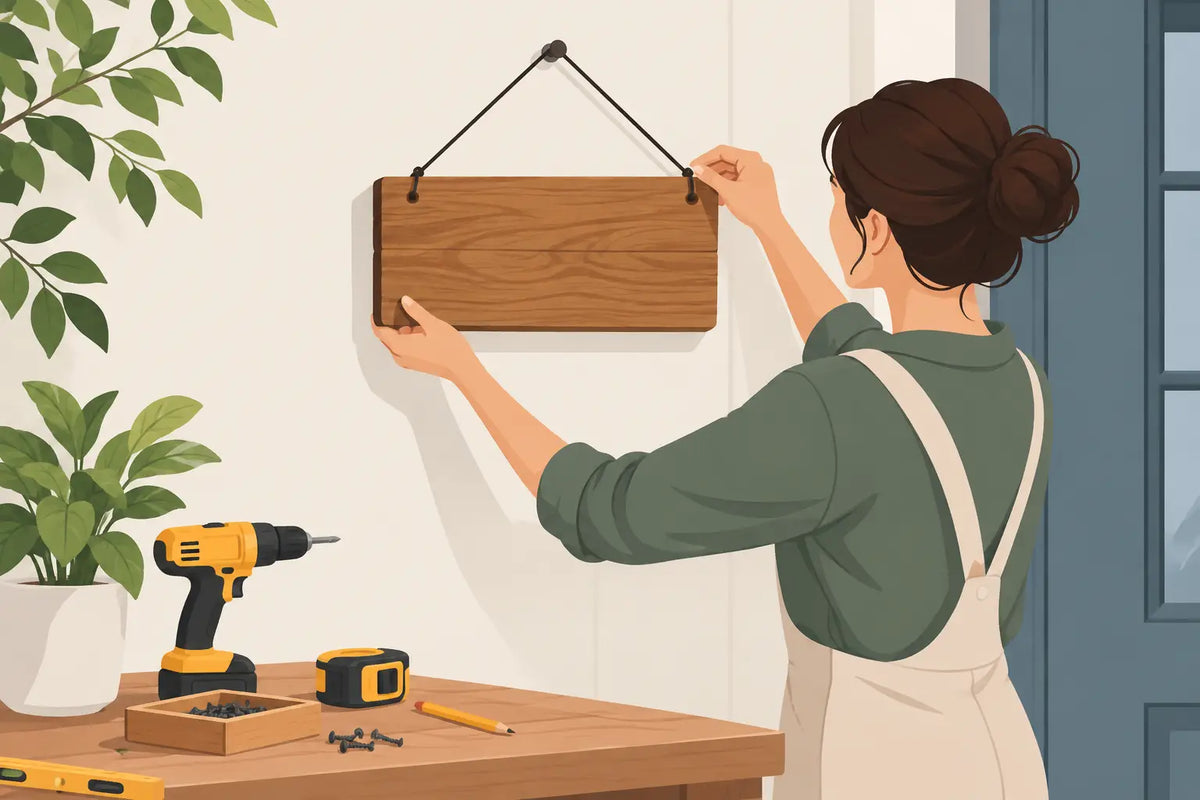 How to Hang Wooden Signs Without Losing Their Charm
