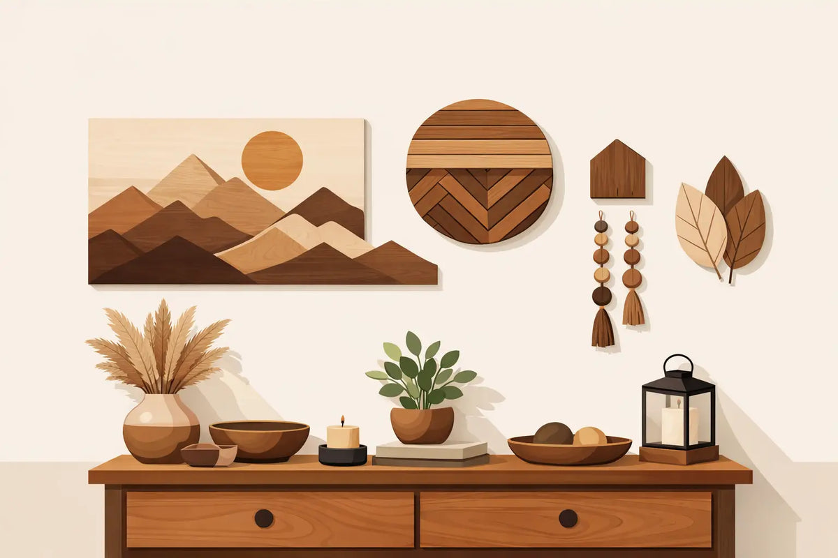 Rustic Wooden Wall Decor That Feels at Home