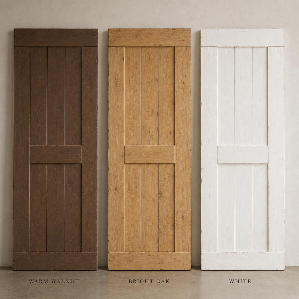 Double Barn Door | Custom Handmade Douglas Fir Sliding Doors | Made to Measure