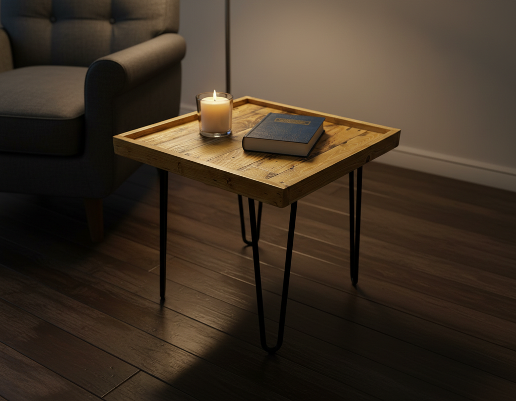 Rustic Reclaimed Wood Coffee Table – Pallet Wood Side Table