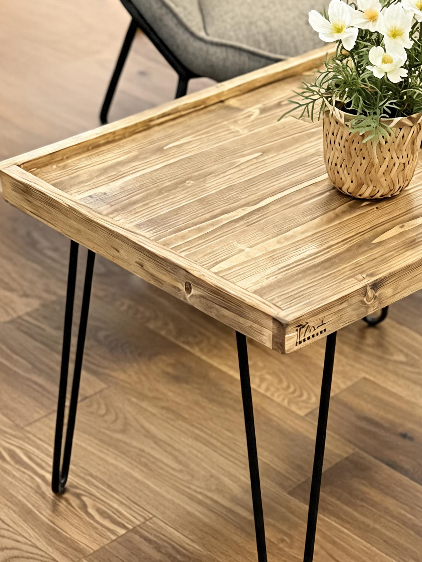 Rustic Reclaimed Wood Coffee Table – Pallet Wood Side Table