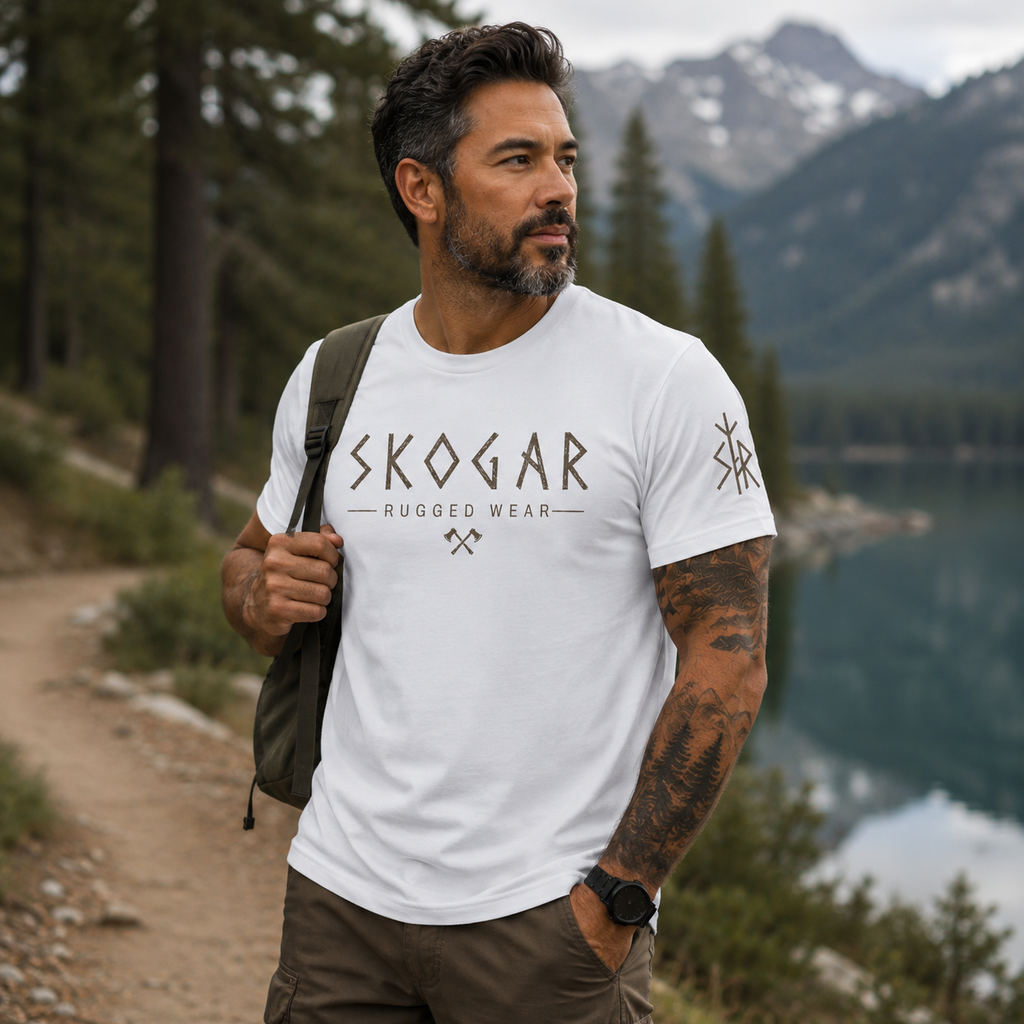 Men's SKOGAR Graphic T-Shirt, Nordic Inspired Outdoor Adventure Tee