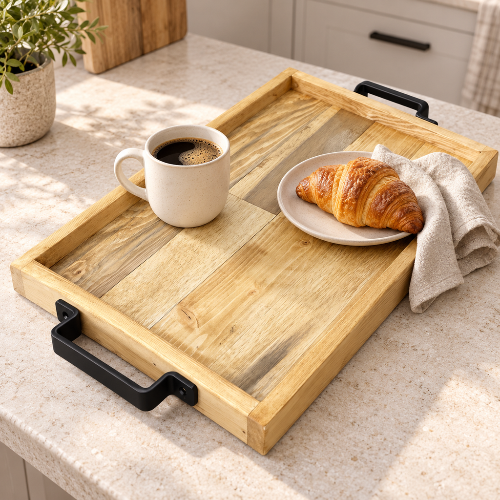 Recycled Pallet Wood Serving Tray