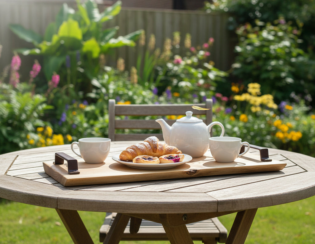 Handmade Wooden Tray – Custom Length | Sofa Tray | Breakfast Tray | Solid Wood image 7