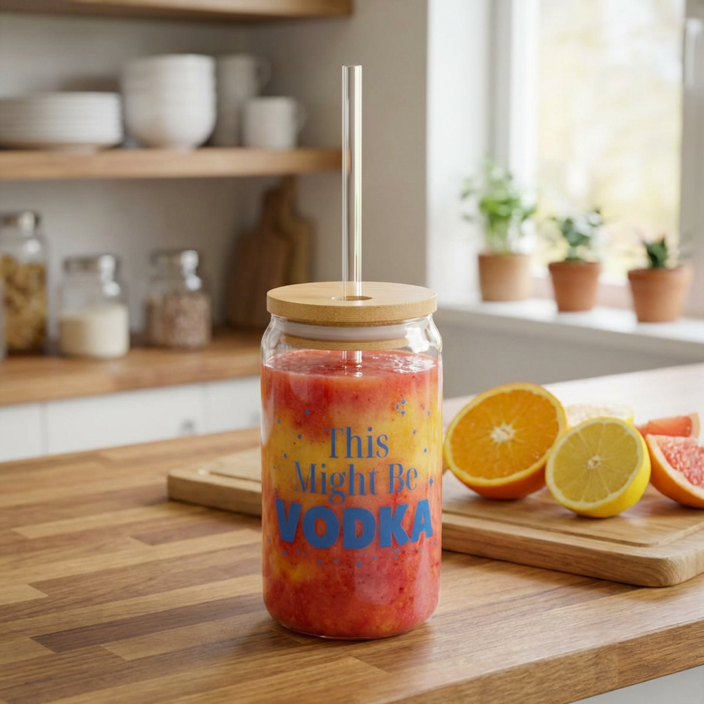 Funny Vodka Glass Tumbler “This Might Be Vodka”