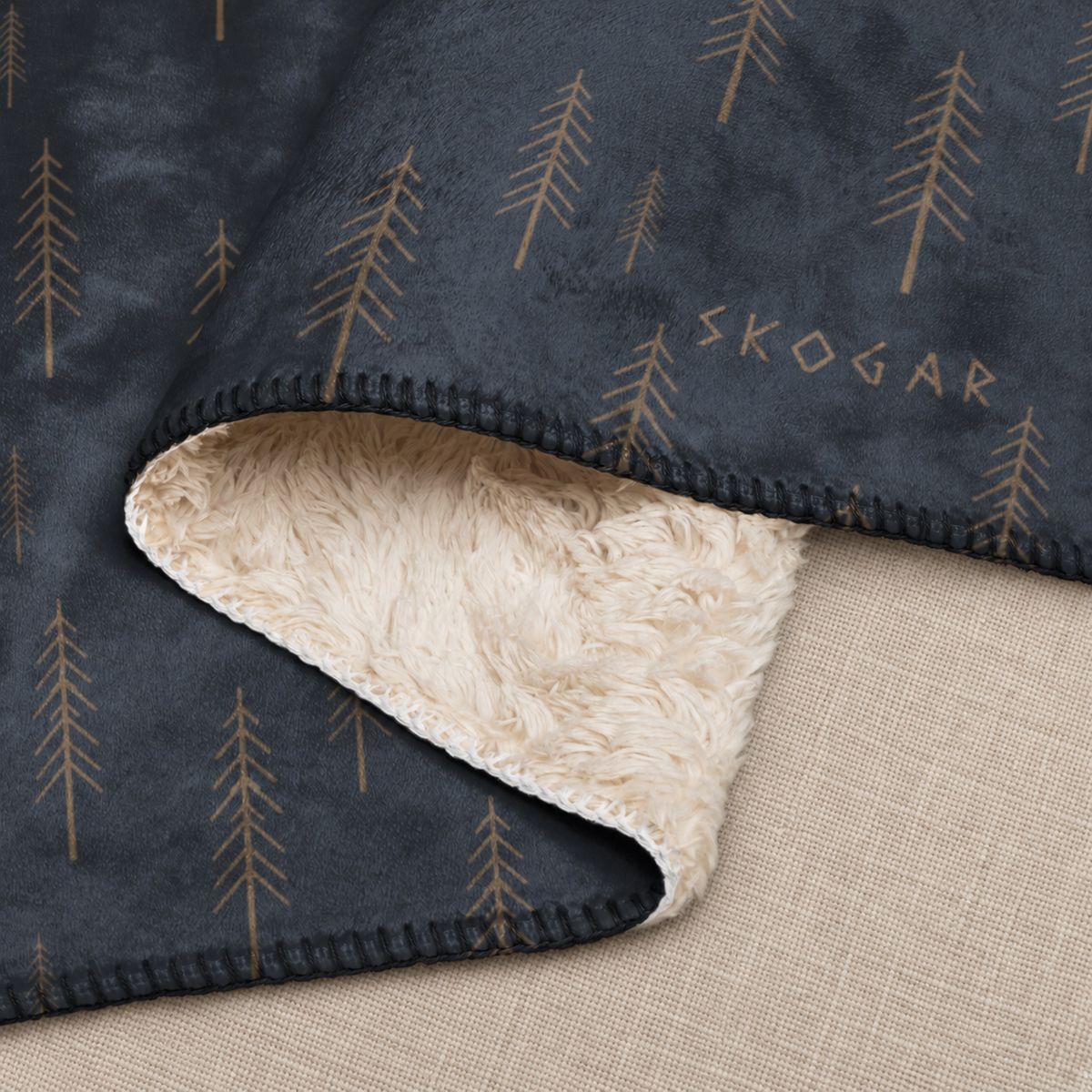 Woodland Sherpa Blanket