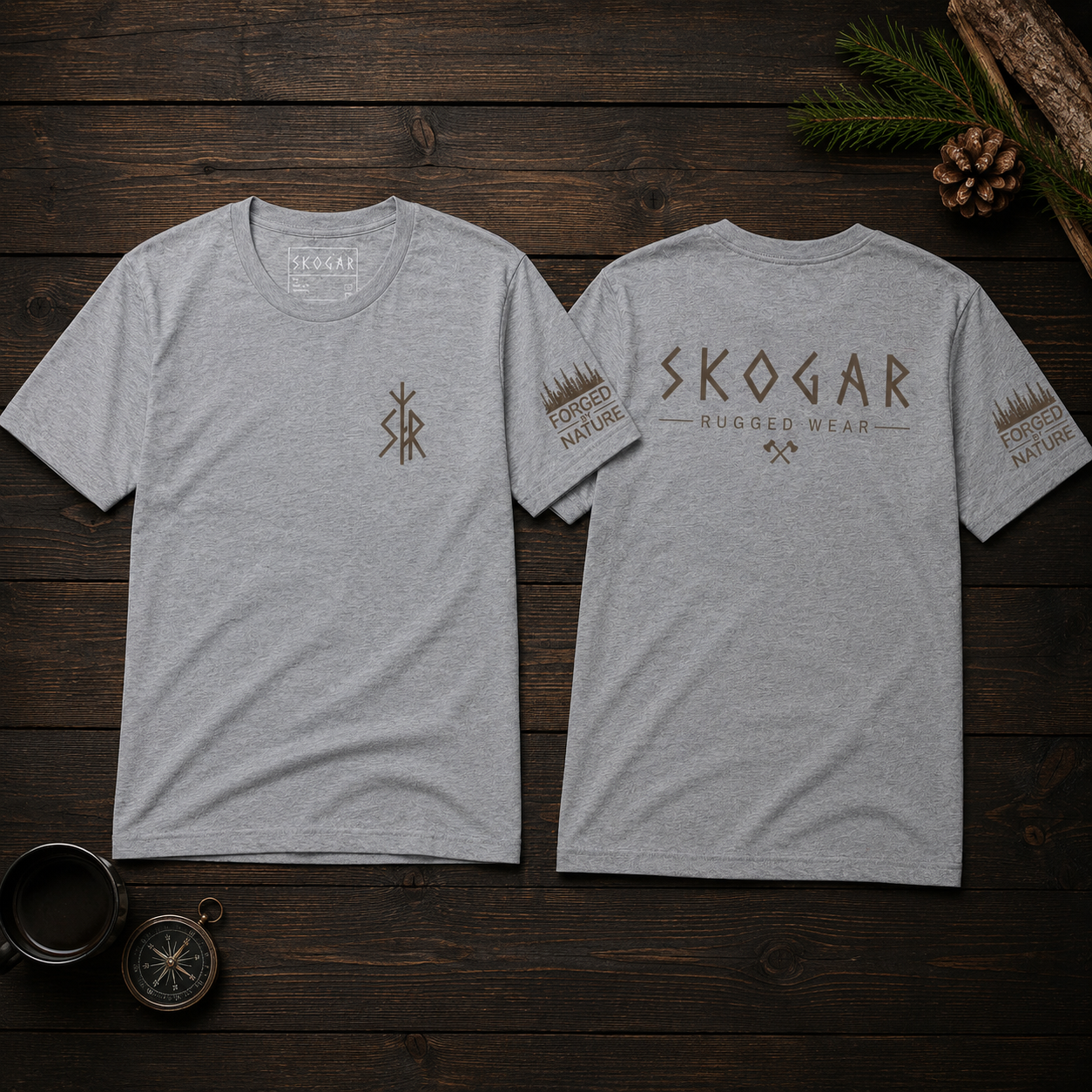 SKOGAR Rugged Wear T-Shirt – Forged by Nature