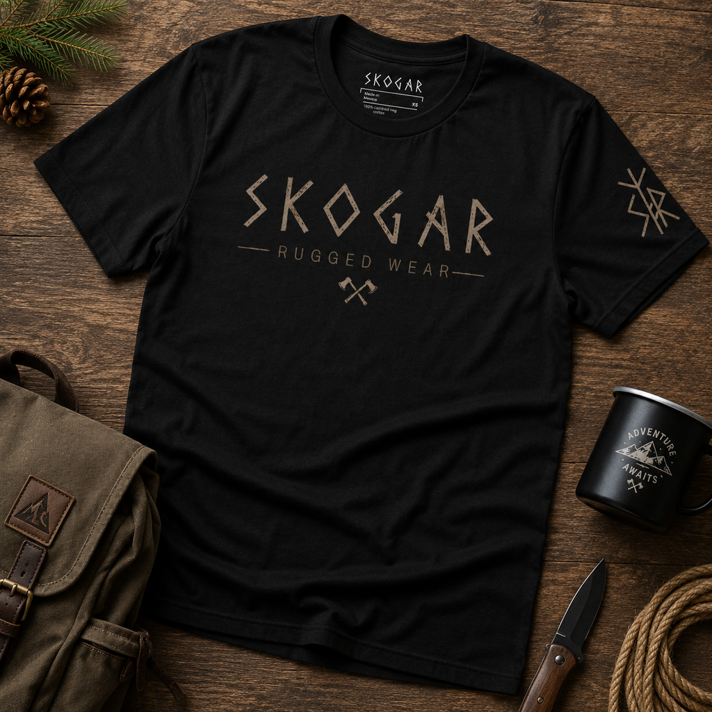 Men's SKOGAR Graphic T-Shirt, Nordic Inspired Outdoor Adventure Tee