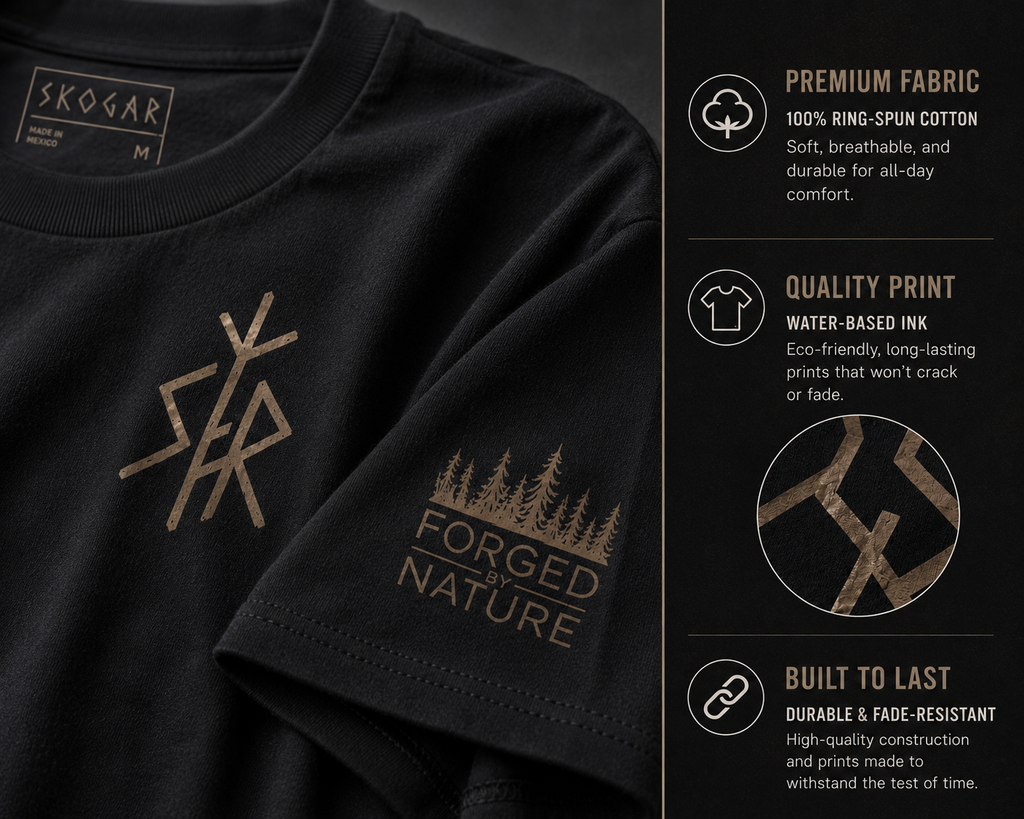 SKOGAR Rugged Wear T-Shirt – Forged by Nature