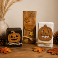 Fall Wood Block Décor, Mix & Match Autumn Decorations, Wooden Pumpkin Shelf Sitters, Hello Fall Sign, Rustic Farmhouse Décor