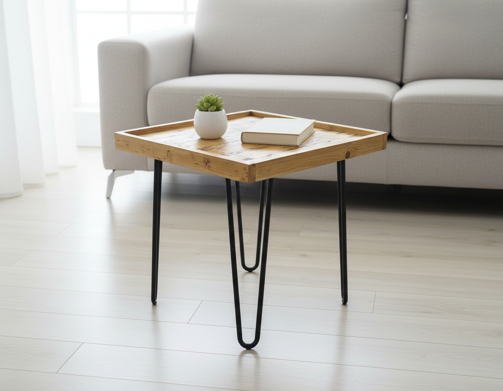 Rustic Reclaimed Wood Coffee Table – Pallet Wood Side Table