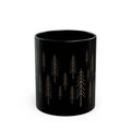 Black Coffee Mug | Forest Cup | Nature Lover | 325ml SKOGAR Woodland