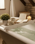 Handcrafted Rustic Wooden Slat Bath Caddy - Inset Base and Raised Sides image 0