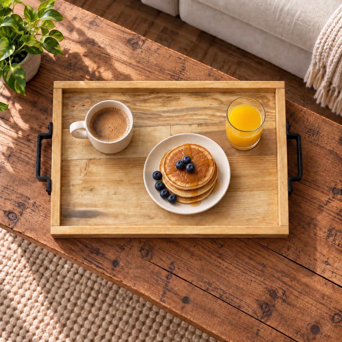 Recycled Pallet Wood Serving Tray