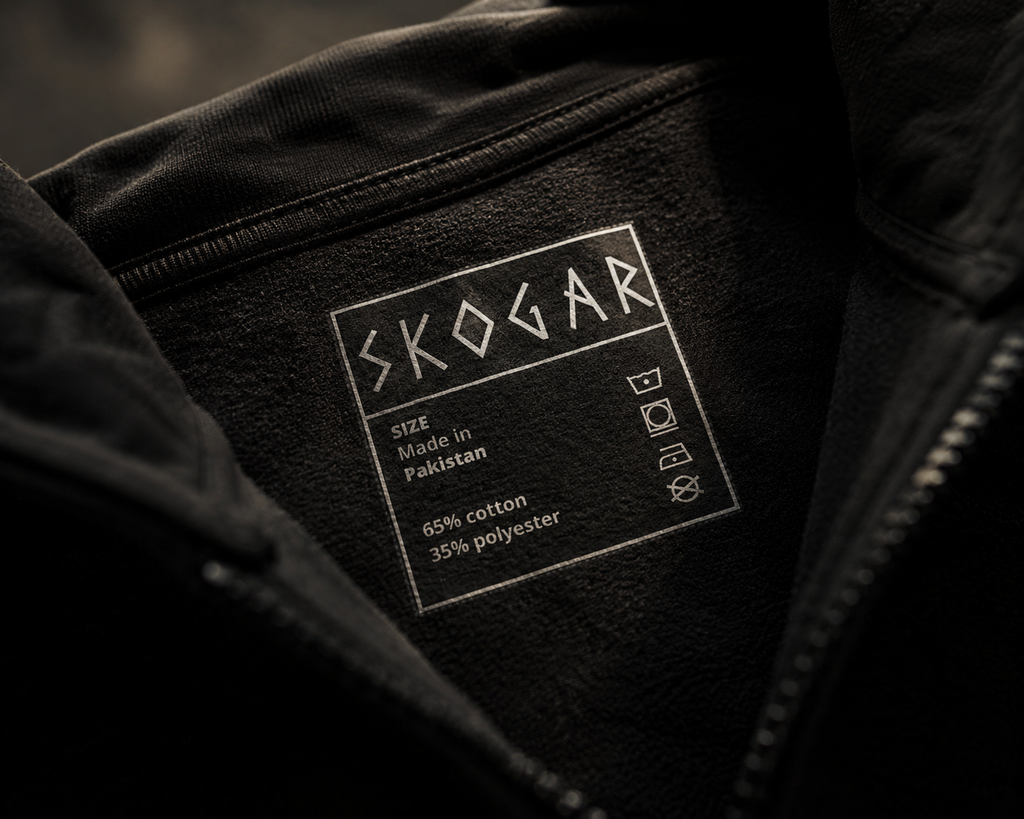 SKOGAR Quarter Zip Sweatshirt | Nordic Pullover | Soft Brushed Outdoor Jumper