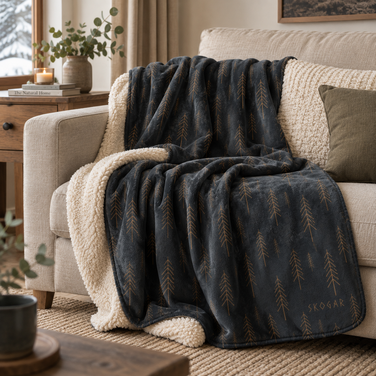 Woodland Sherpa Blanket