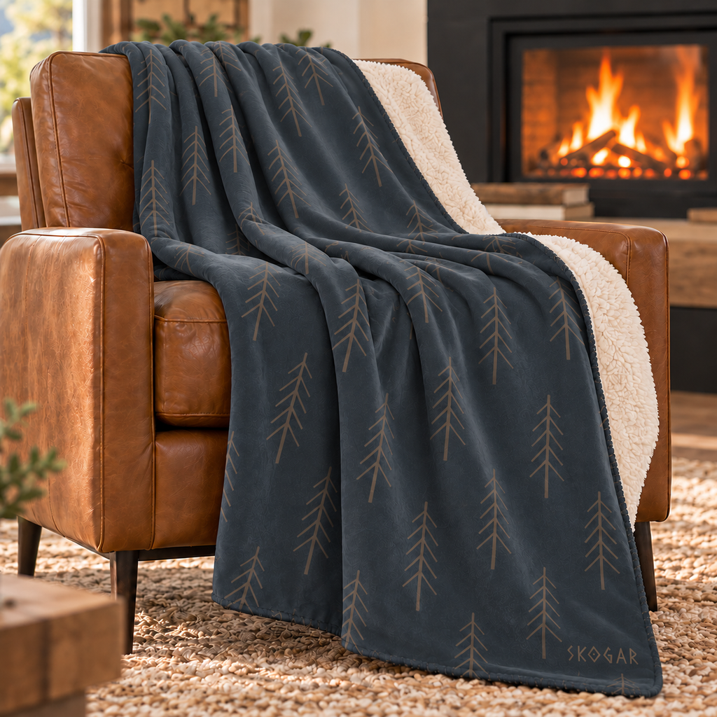 Woodland Sherpa Blanket