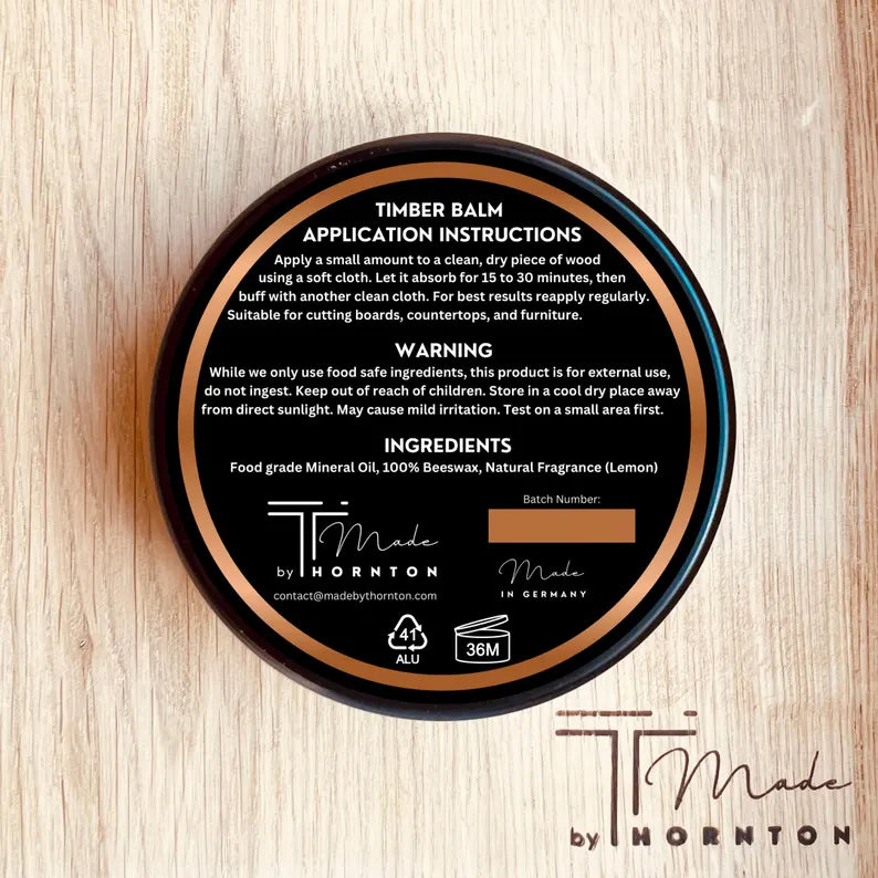 Timber Balm – Natural wood conditioner with beeswax & mineral oil image 3