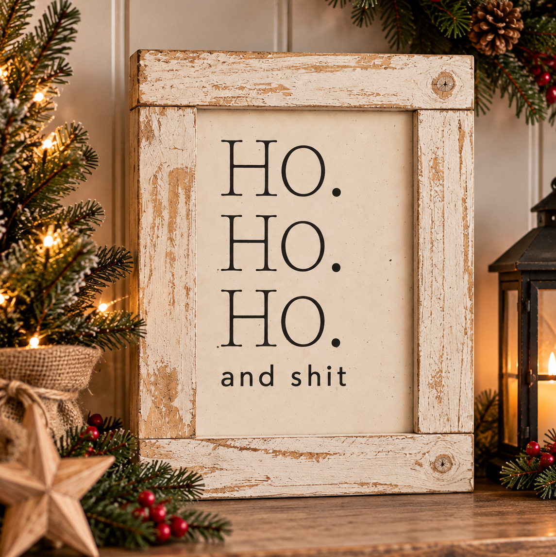Funny Christmas Signs | Reclaimed Wood Décor
