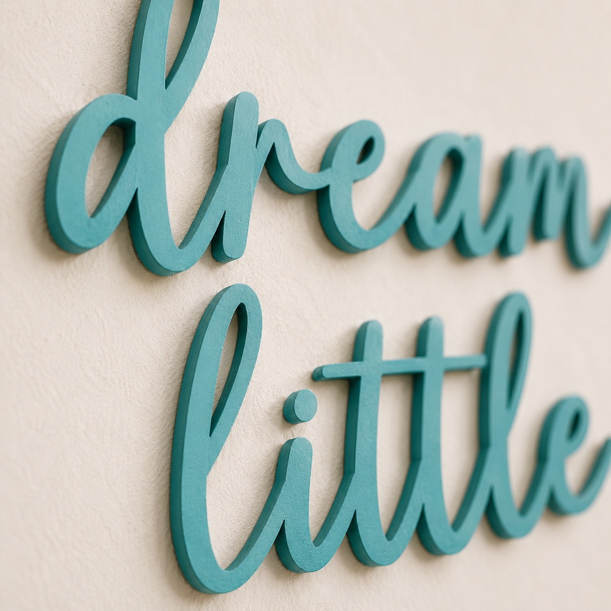 Dream Big Little Star Wooden Nursery Wall Décor | Inspirational Baby Room Sign | Wooden Script Wall Art | Nursery Decoration