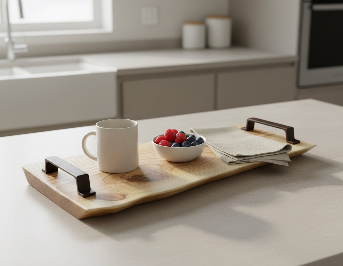 Handmade Wooden Tray – Custom Length | Sofa Tray | Breakfast Tray | Solid Wood image 10