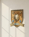 Personalised Lion Wall Crest | Safari Nursery Décor