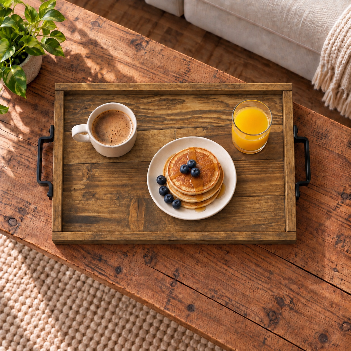 Recycled Pallet Wood Serving Tray