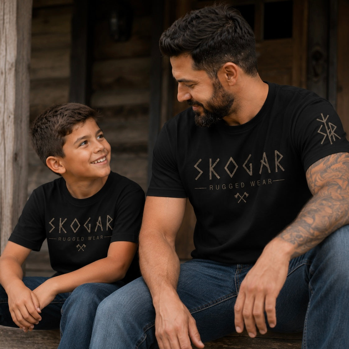 Kids Organic Cotton T-Shirt | Nordic Outdoor Shirt for Children | Forest Adventure Tee