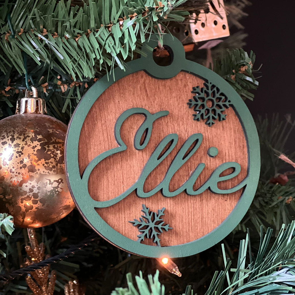 Personalized wooden tree decorations – Handmade Christmas ornaments, Individual image 0