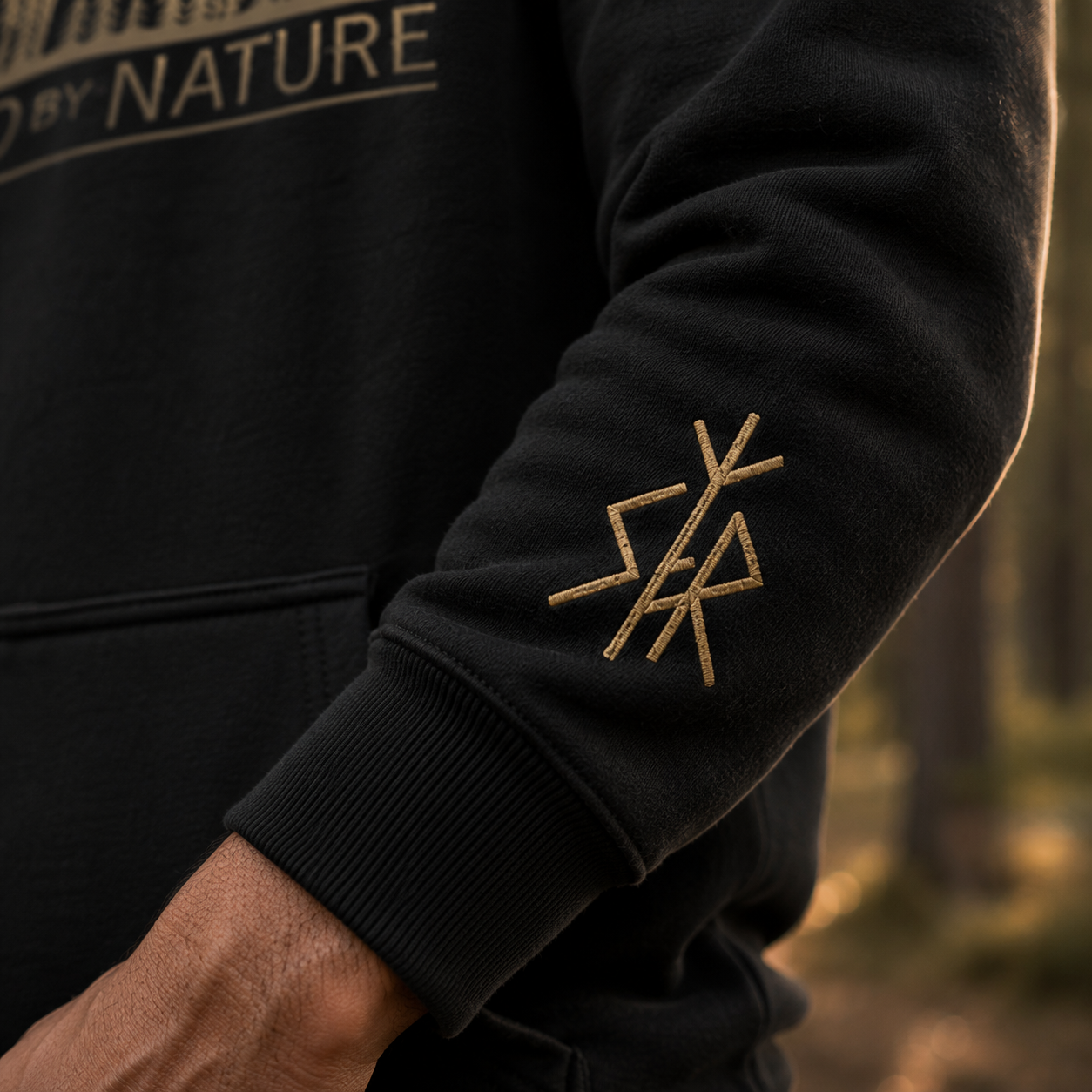 Forest Hoodie – Nordic Outdoor Hoodie | Fleece-Lined Cotton Hoodie | Hiking Hoodie | Camping Sweatshirt