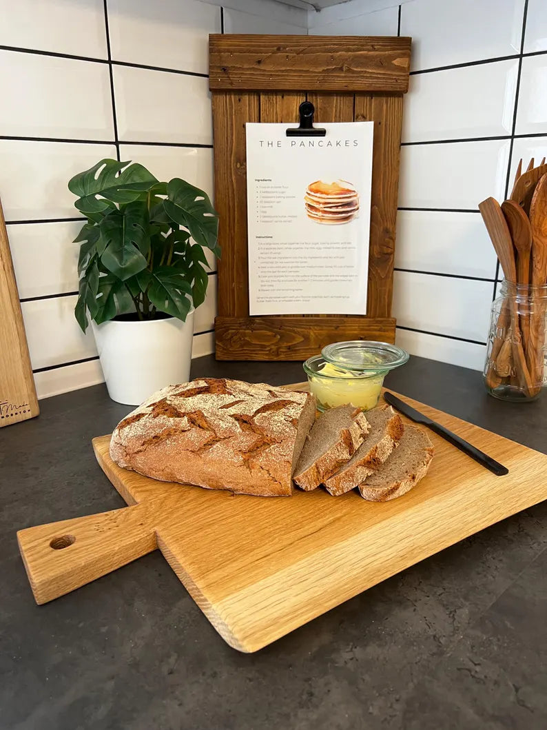 Handcrafted Solid Oak Rustic Charcuterie Board - Natural Live Edge and Aesthetic image 7