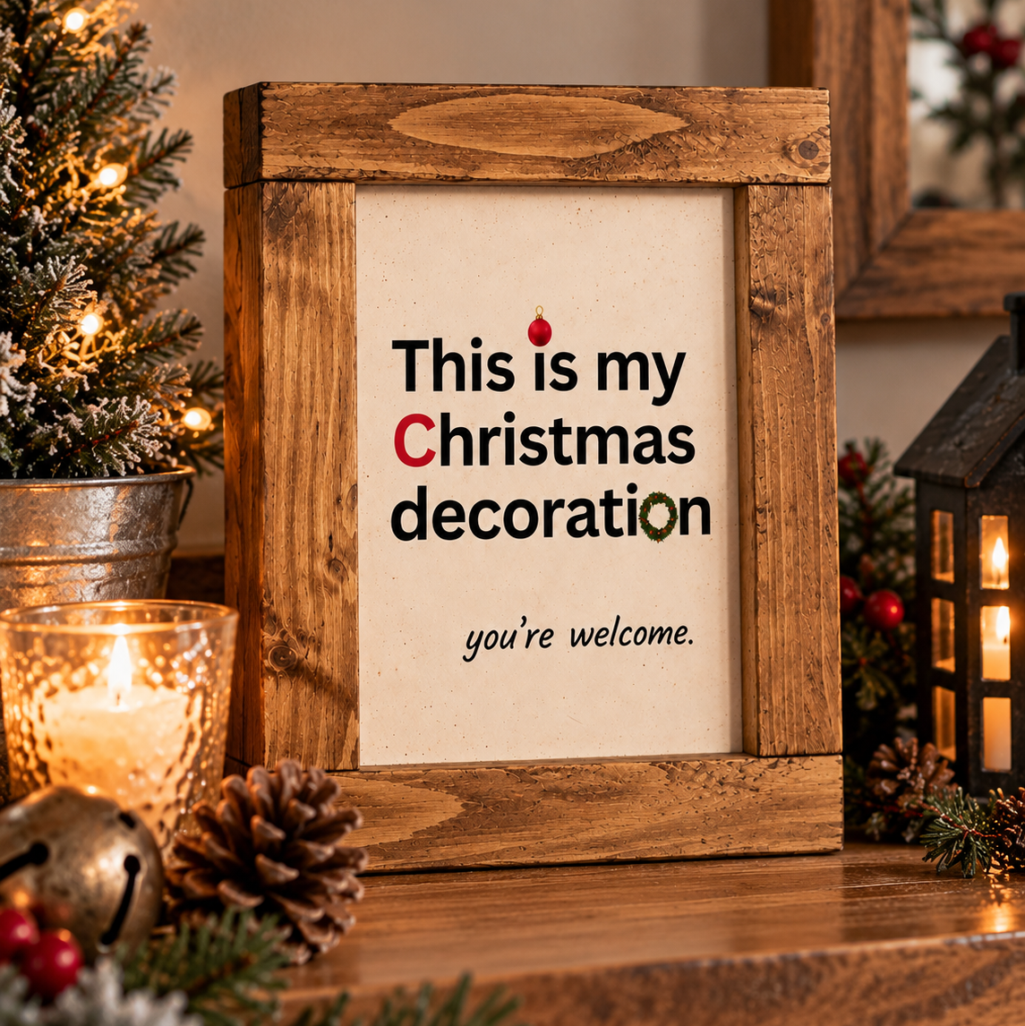 Funny Christmas Signs | Reclaimed Wood Décor