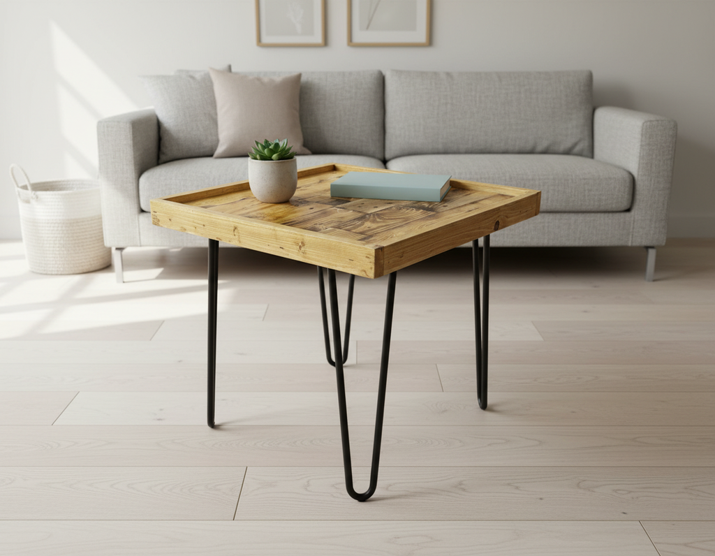 Rustic Reclaimed Wood Coffee Table – Pallet Wood Side Table