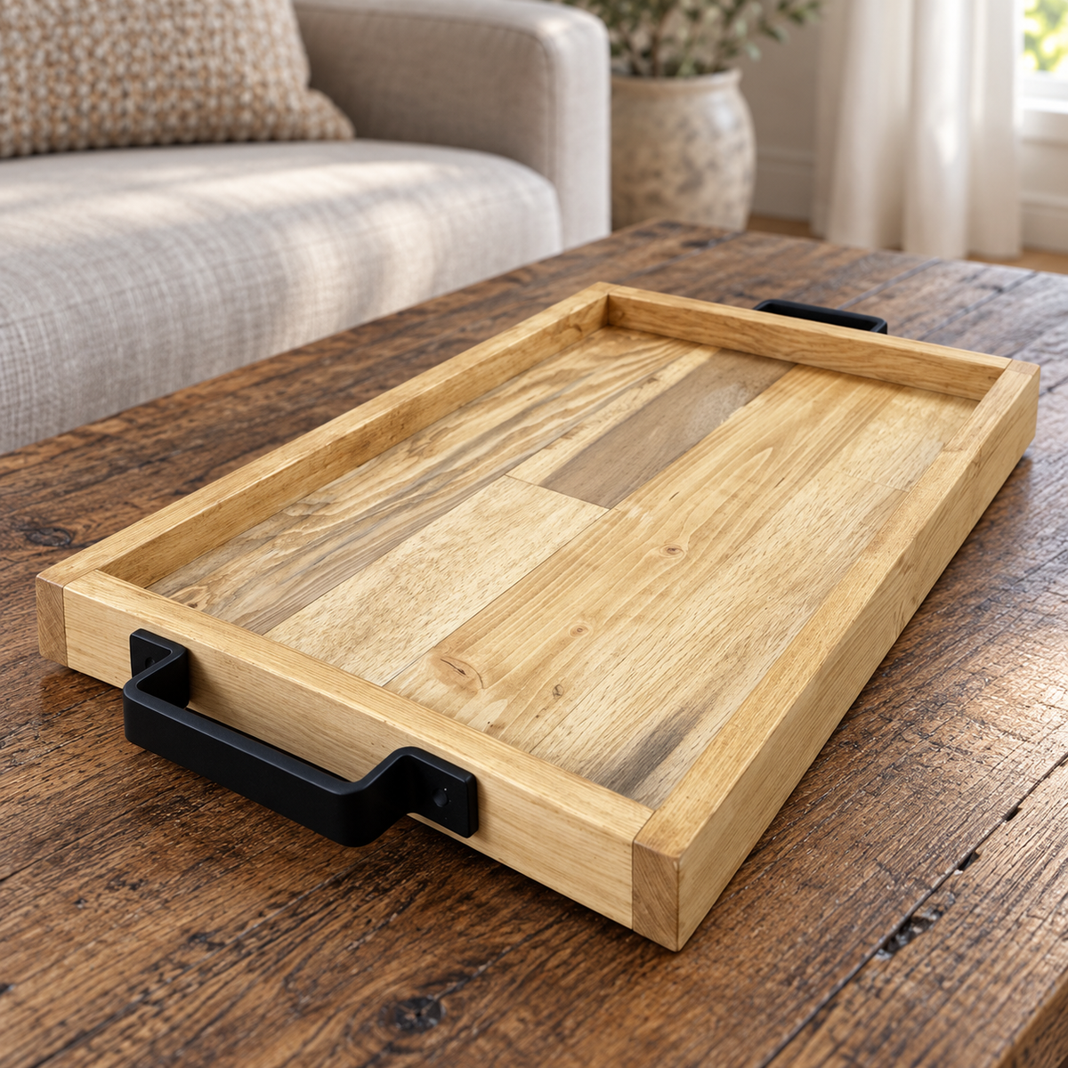 Recycled Pallet Wood Serving Tray