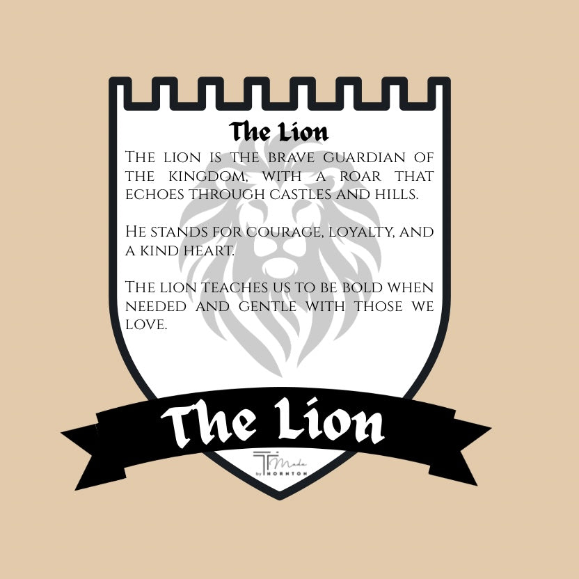 Personalised Lion Wall Crest | Safari Nursery Décor