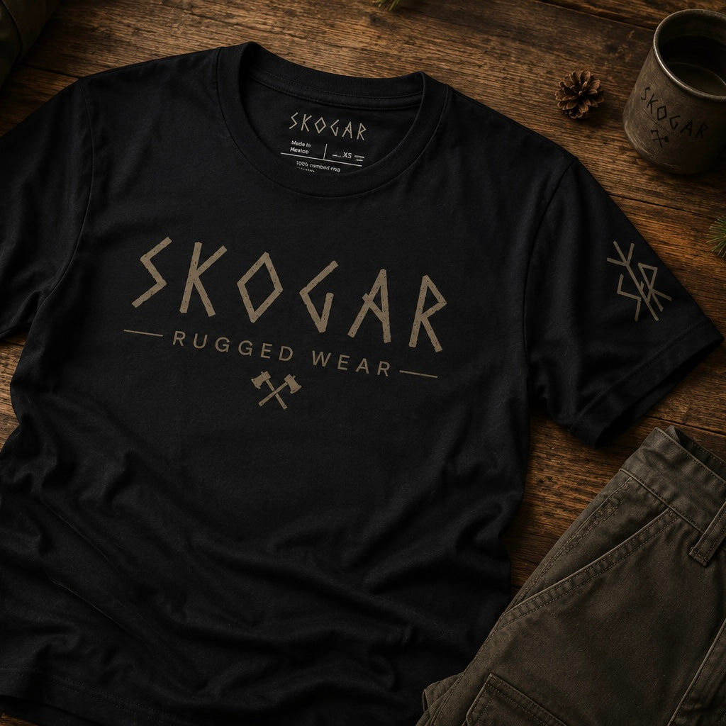 Men's SKOGAR Graphic T-Shirt, Nordic Inspired Outdoor Adventure Tee