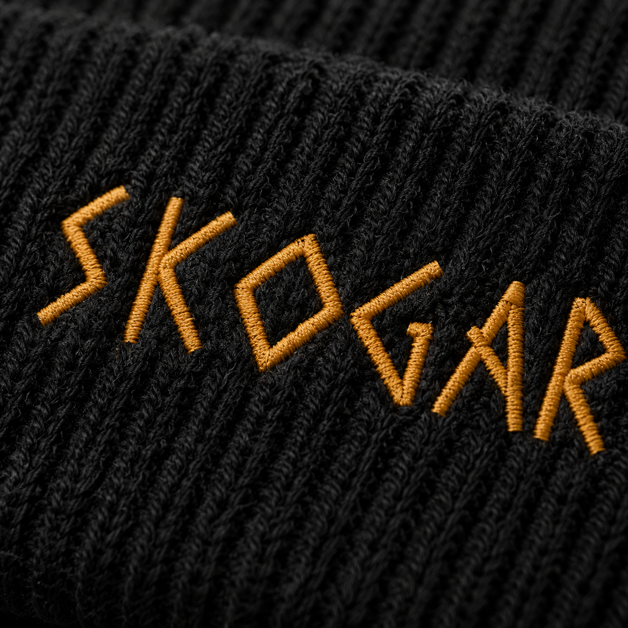 SKOGAR Organic Cotton Embroidered Beanie