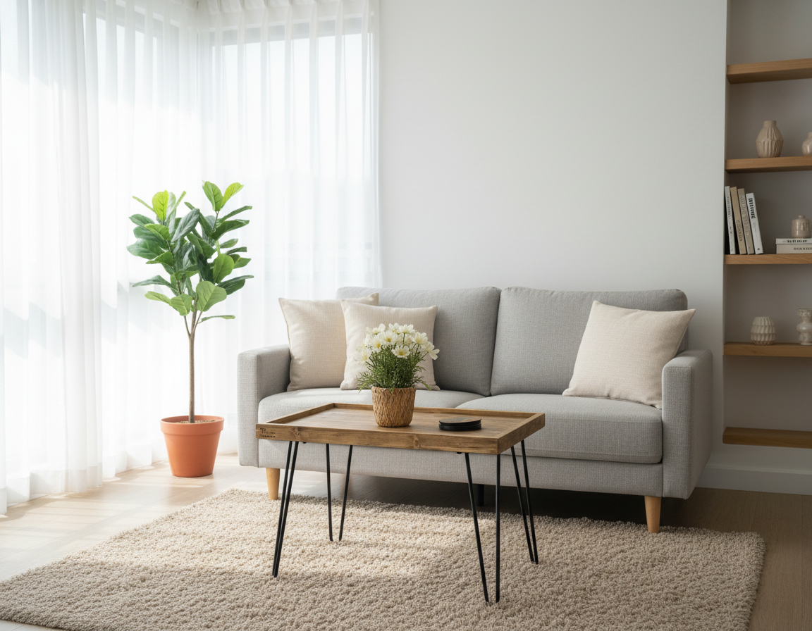 Couchtisch aus rustikalem Altholz – Beistelltisch aus Palettenholz