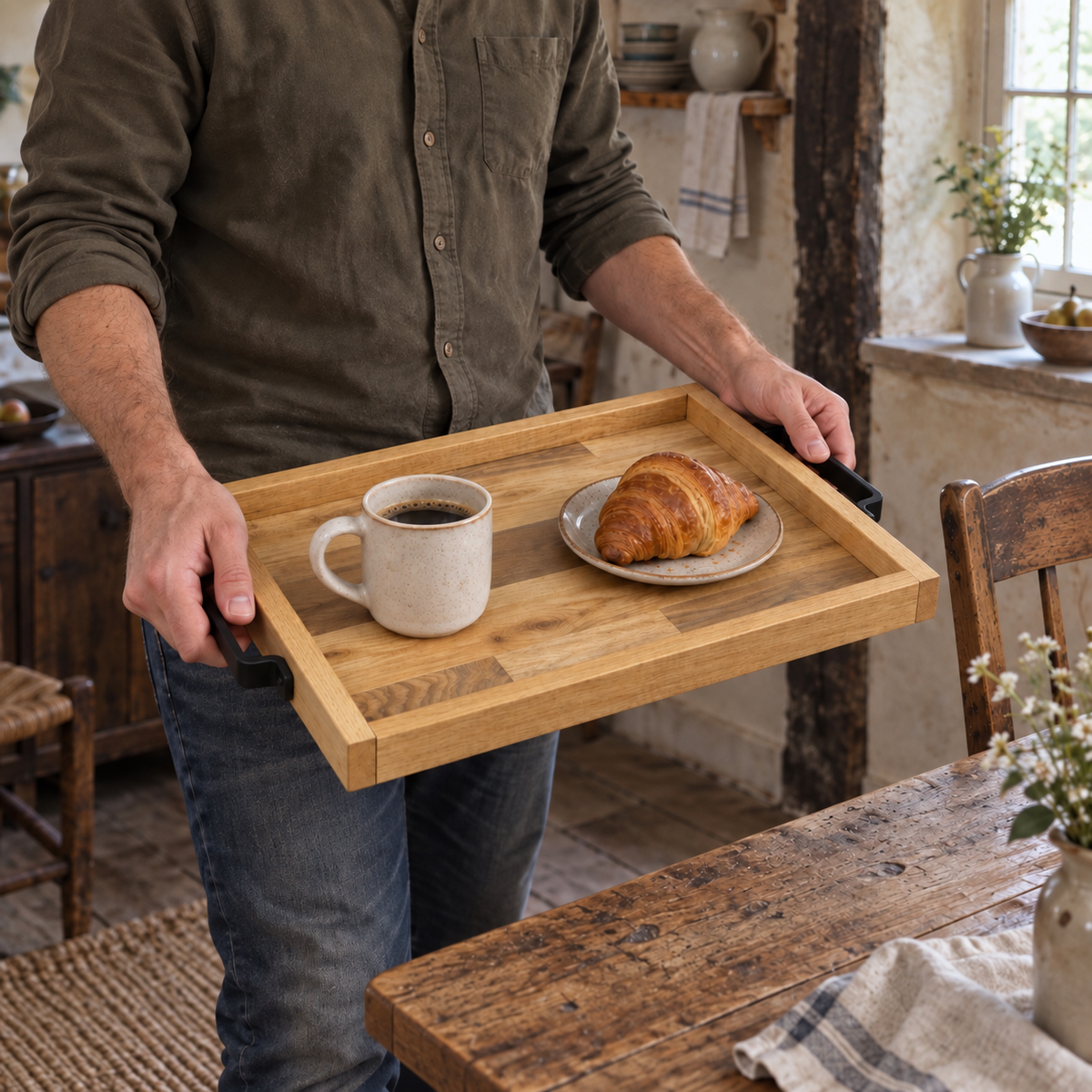 Recycled Pallet Wood Serving Tray
