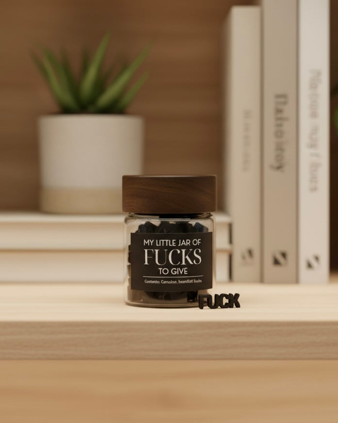 Funny Gag Gift for Coworker - Jar of Fucks to Give