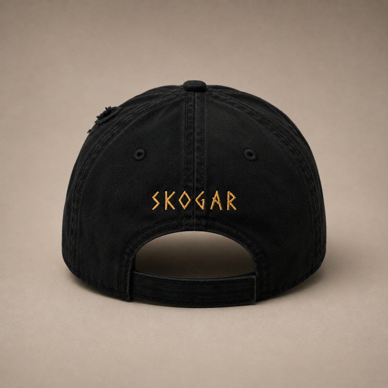 SKOGAR Distressed Dad Hat | Embroidered Outdoor Adventure Cap