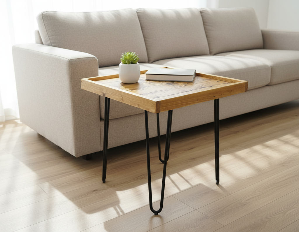 Rustic Reclaimed Wood Coffee Table – Pallet Wood Side Table