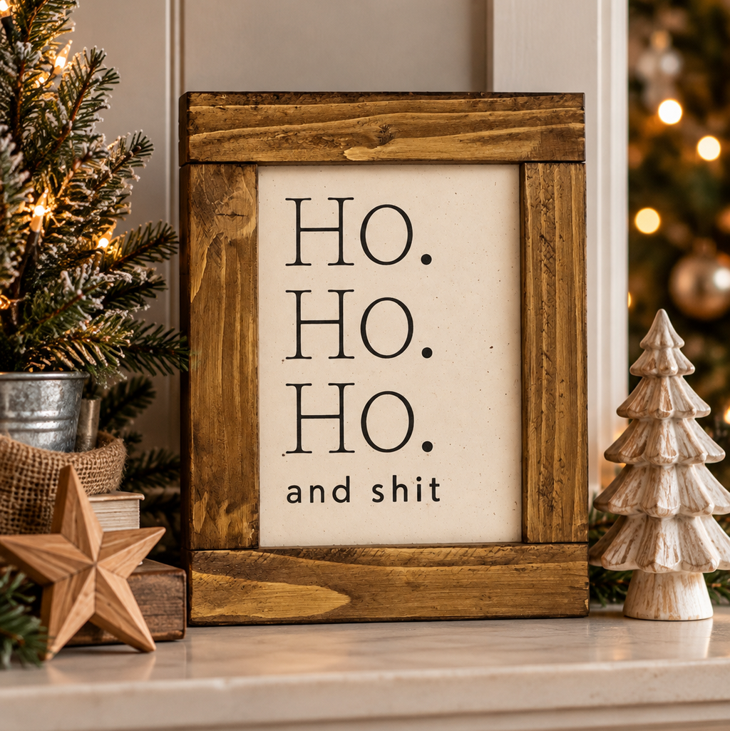Funny Christmas Signs | Reclaimed Wood Décor