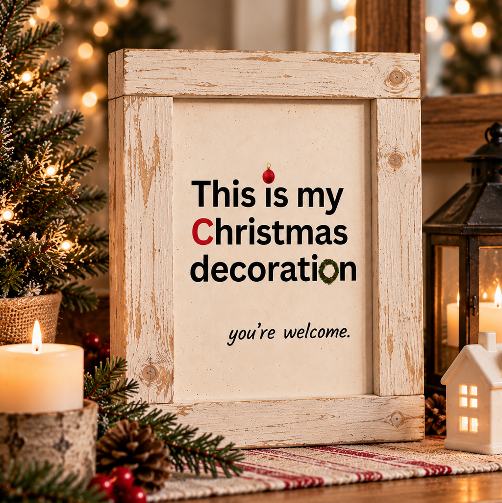 Funny Christmas Signs | Reclaimed Wood Décor