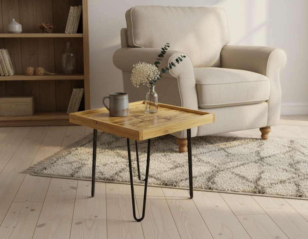 Rustic Reclaimed Wood Coffee Table – Pallet Wood Side Table
