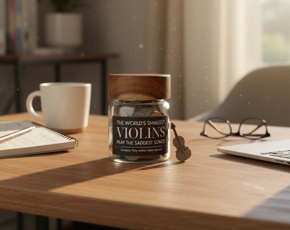 World’s Smallest Violin Jar – Funny Gift for Friend | Sarcastic Sympathy Gift image 0