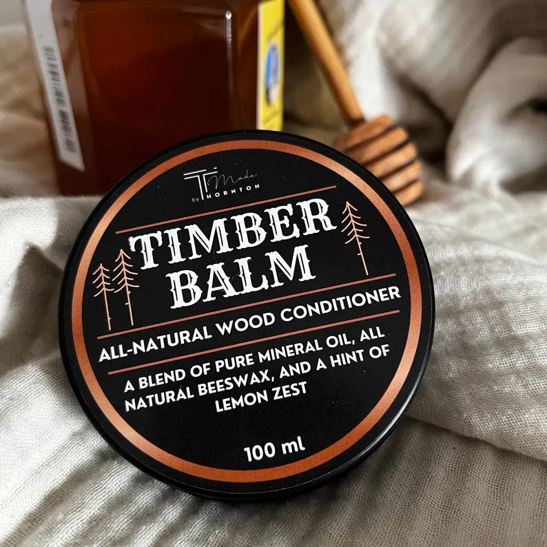 Timber Balm – Natural wood conditioner with beeswax & mineral oil image 2