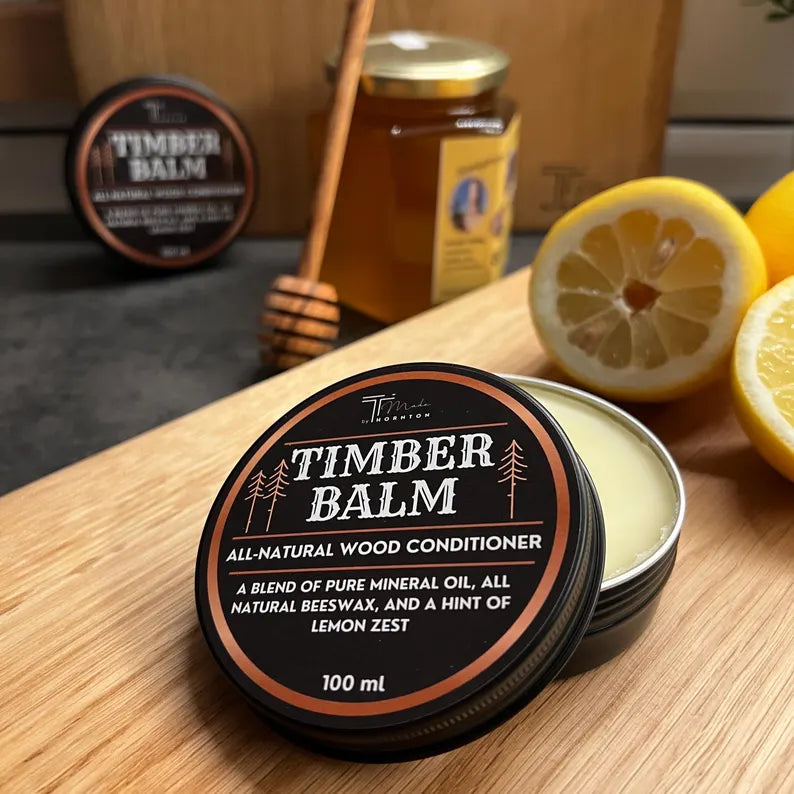 Timber Balm – Natural wood conditioner with beeswax & mineral oil image 5