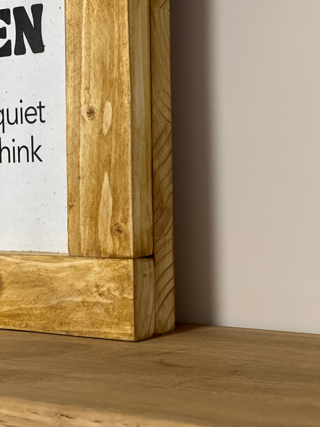 Reclaimed Wood Framed Sign | Handmade Quote Sign | Eco-Friendly Décor image 5